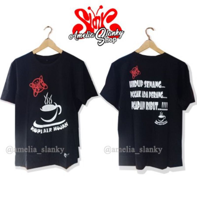 KAOS PENDEK SLANK - BAJU SLANK - SLANK KOPI AIR HUJAN - 100% ORIGINAL SLANKERS - AMELIA SLANKY