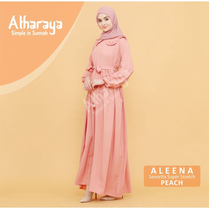 ALEENA Dress Gamis Terbaru Gamis Remaja Gamis Busui Premium By Atharaya