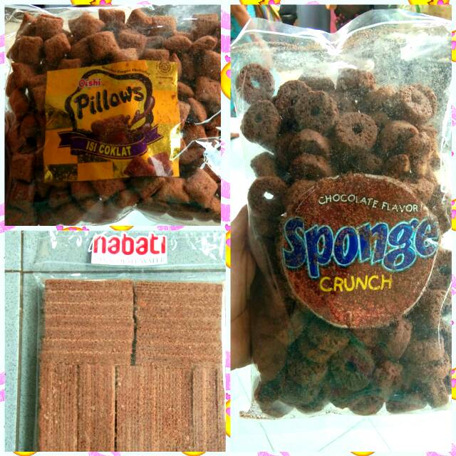 

JAJANAN KILOAN SPONGE, NABATI, PILLOWS