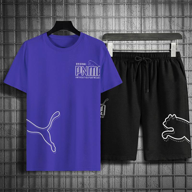 POLILE781 - STELAN PNMA / satu pasang / atasan lengan pendek / celana pendek / fashion cowo terlaris / terbaru / termurah