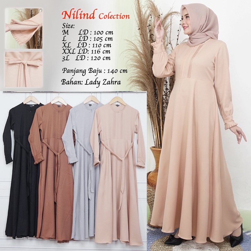 Gamis Modern Bahan Lady Zara
