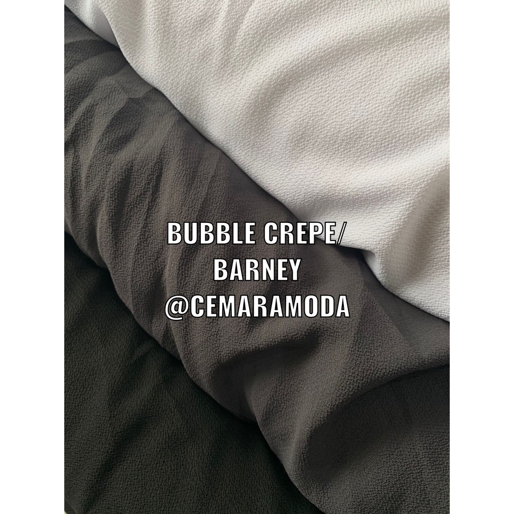 Kain Bubble Crepe / Bubble Pop PER 0.5M / Barney / Burney / Kain Pasir / Kulit Jeruk / Chiffon Bubble