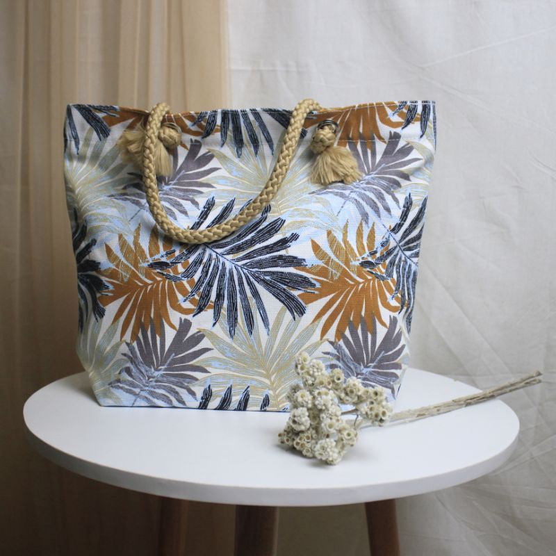 [ASJ] TAS MUKENA KANVAS MOTIF TALI SUMBU / Tas Jinjing Tali Sumbu Kanvas Kanvas