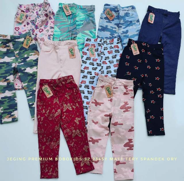 Celana Anak Jegging Jeans Perempuan Legging 1 - 4 tahun premium Bobokids