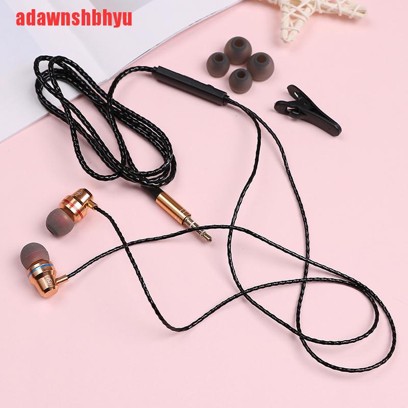 (adawnshbhyu) Earphone Kabel stereo heavy bass Dengan noise Canceling