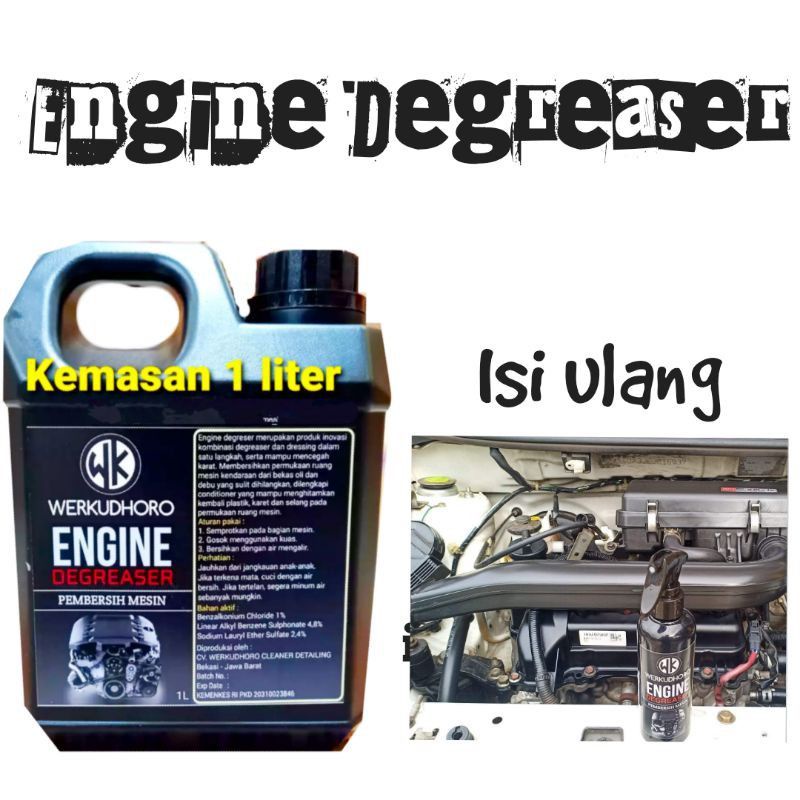 (COD )Engine degreaser WK pembersih kerak mesin mobil motor 1 liter