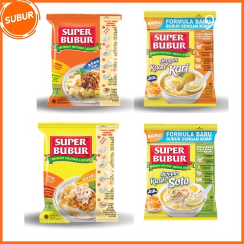 Jual Super Bubur Tim Instant Buryam 45 Gram Rasa Ayam Abon Sapi Kuah