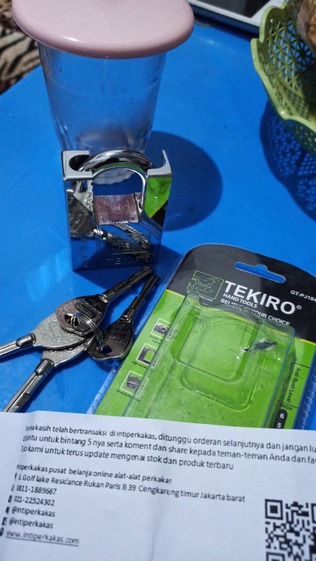 Tekiro Gembok Jacket 50 Mm / Gembok Anti Maling