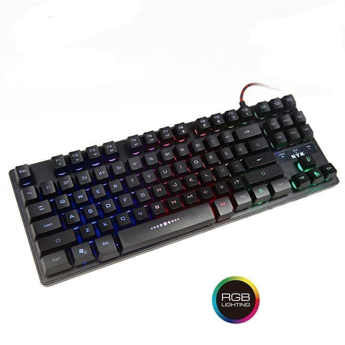 TKL KH-05 NYK Nemesis Keyboard Gaming Raptor RGB Metal Plate KH05 NYK