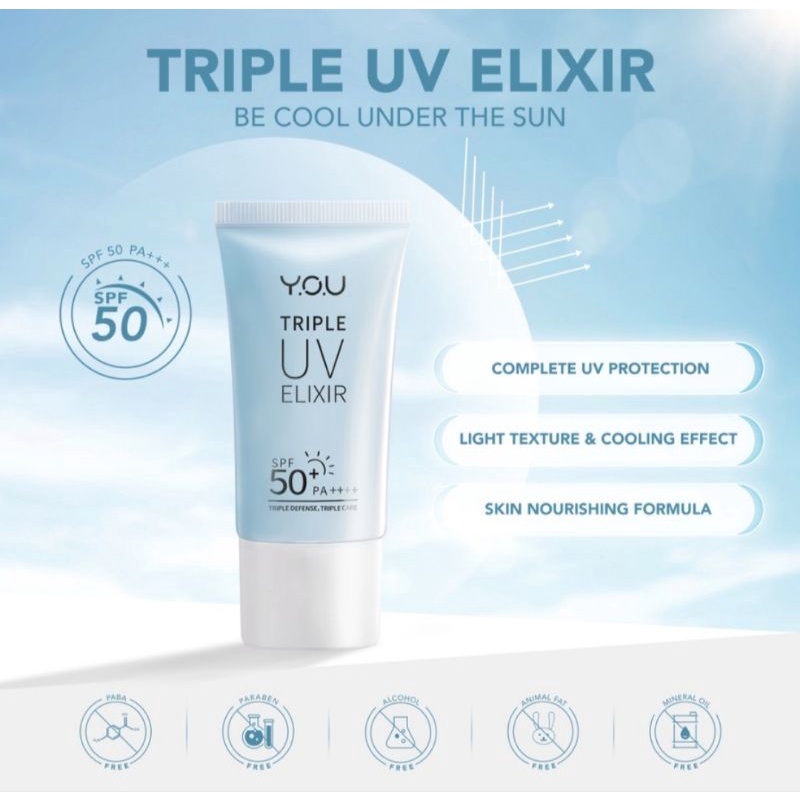 ☀️cahaya acc☀️ YOU triple UV elixir spf 50+