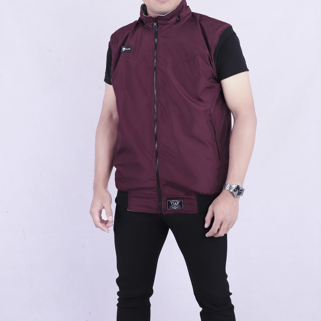 Jaket rompi BB bolak balik original FOLKSYSTEM