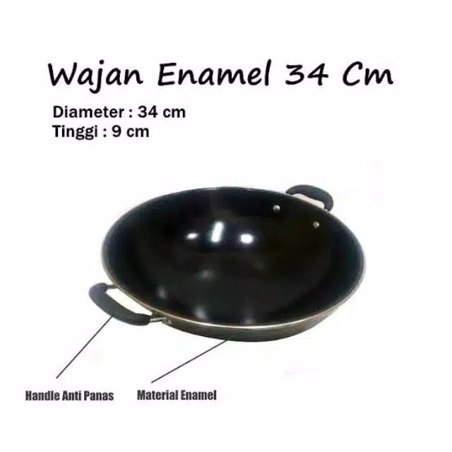 wajan masak enamel