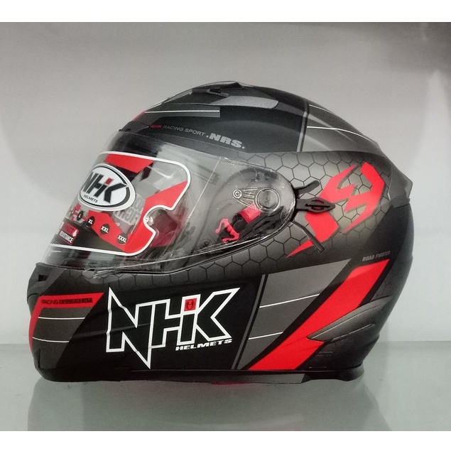 HELM NHK RX9 NAVY BLACK RED DOFF ORIGINAL