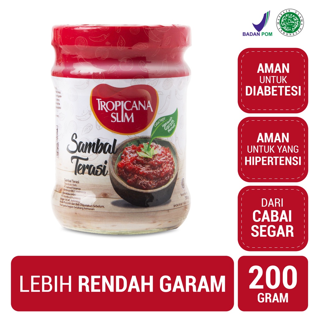 

Tropicana Slim Sambal Terasi 200 gr