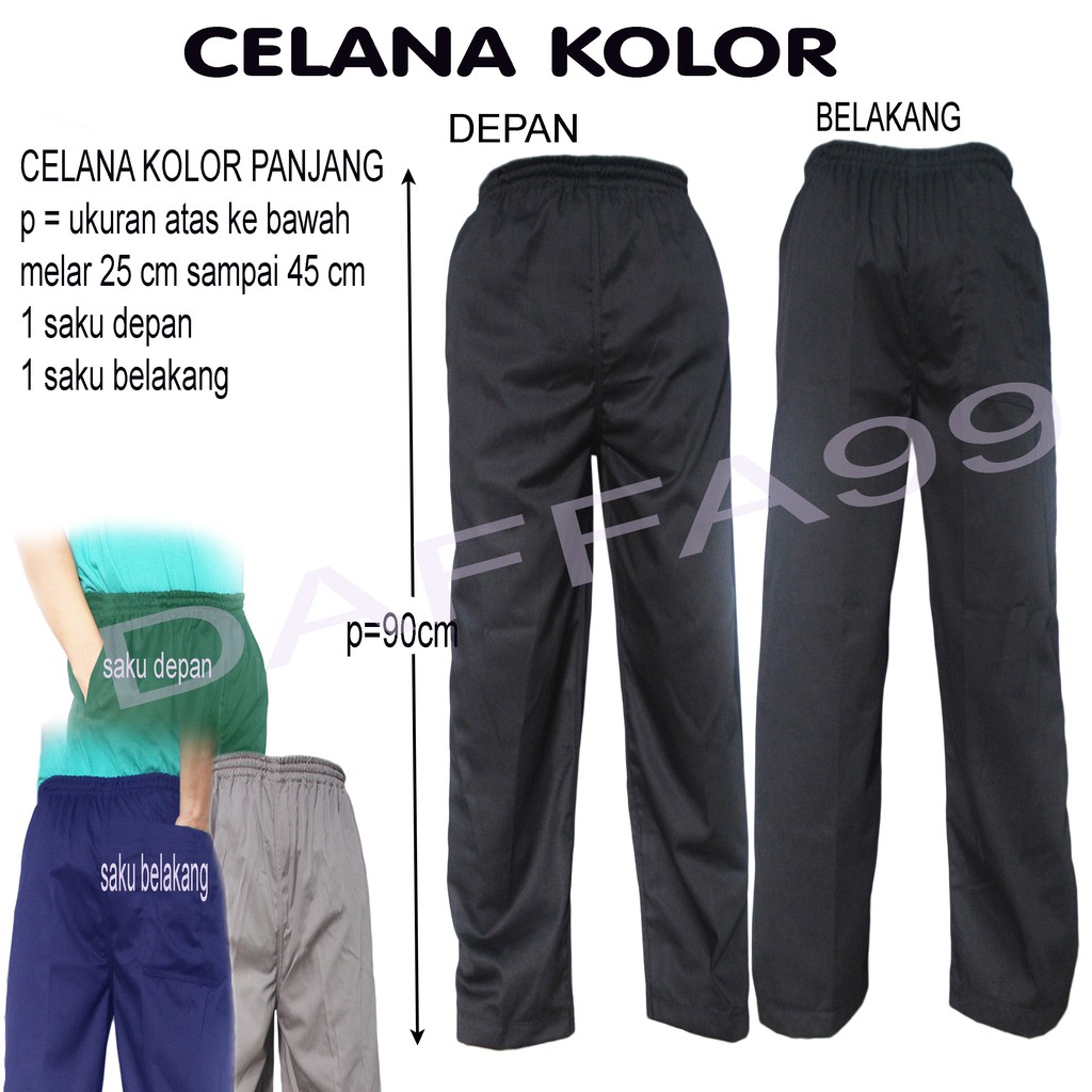 Celana kolor pria  /  Celana komprang pak tani