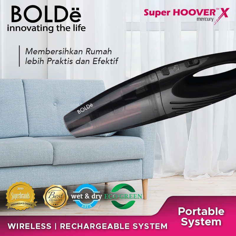 BOLDe Hoover Mercury Vacuum Cordless Wireless Praktis