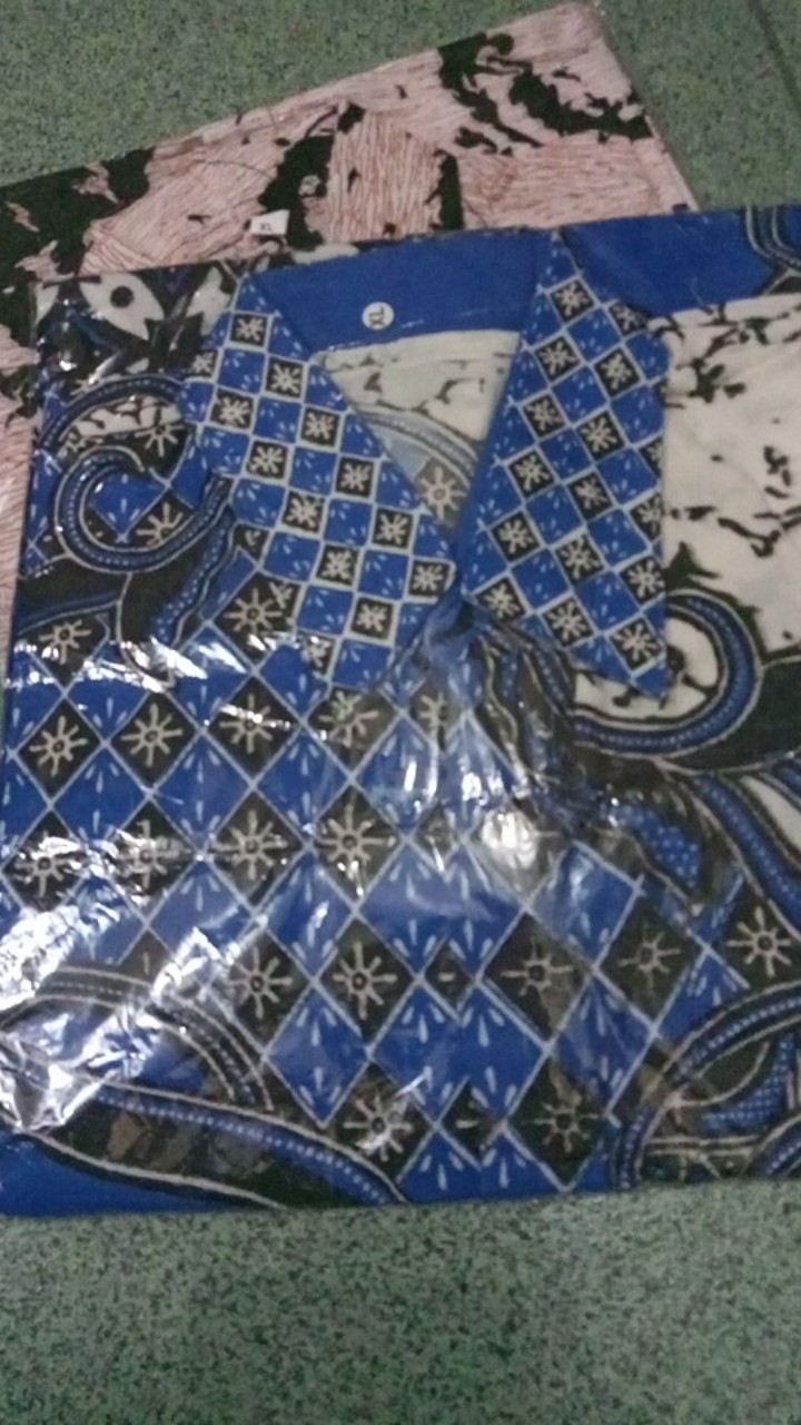 Bswart Batik Hrb026 Kenongo Hem Pendek Padi Pekalongan M L Xl Batik Pria Murah Modern Grosir
