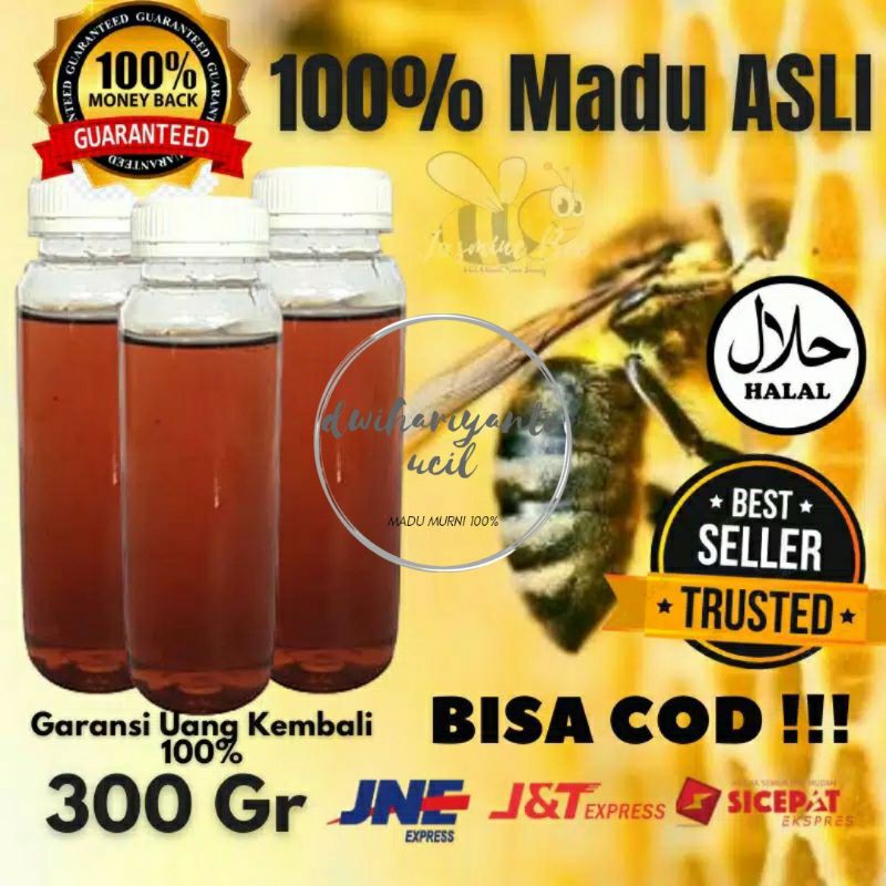 

TERMURAH!!! MADU ASLI MADU MURNI MADU HUTAN ASLI ISI 300 GRAM / TANPA LABEL bisa pakai brand sendiri