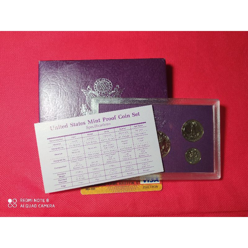 UANG KUNO ASING US PROOF PLUS SERTIFIKAT