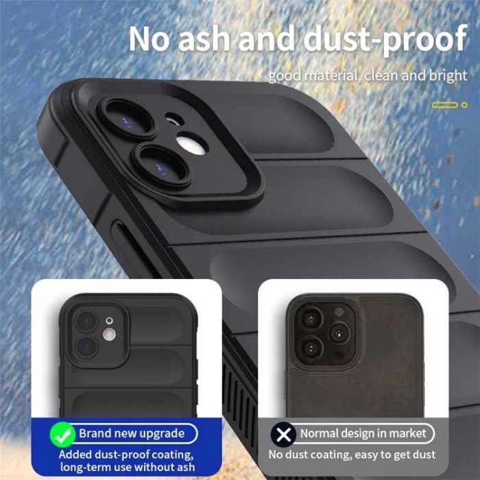 SAMSUNG M33 5G ANTI FALL MATTE SOFT TPU ANTI DROP COVER SOFTCASE - BLACK