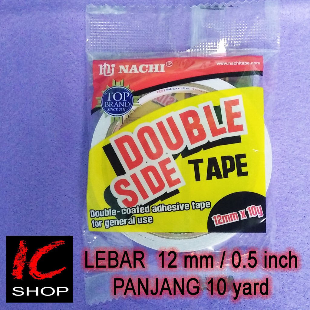 

NACHI double tape 12mm / selotip solasi bolak balik lebar 0.5