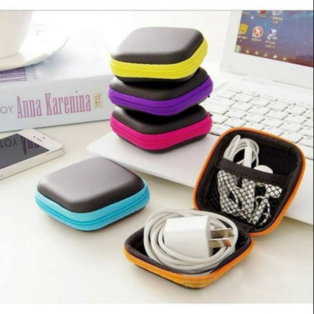 BAG ORGANIZER CHARGER HP EARPHONE CASE TEMPAT EARPHONE