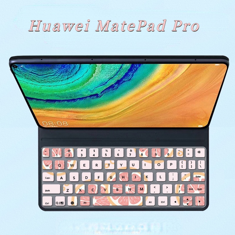 Cover Pelindung Keyboard Laptop Lenovo Huawei Tablet PC MatePad Pro MRX-W09 / AL09 Anti Debu Motif Bunga