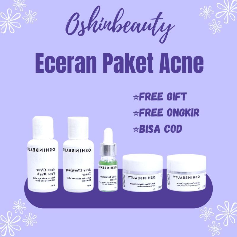 (Promo Toner Acne)Ready Oshin Beauty Skincare BPOM original || Oshin Beauty Eceran Paket Acne || Osh