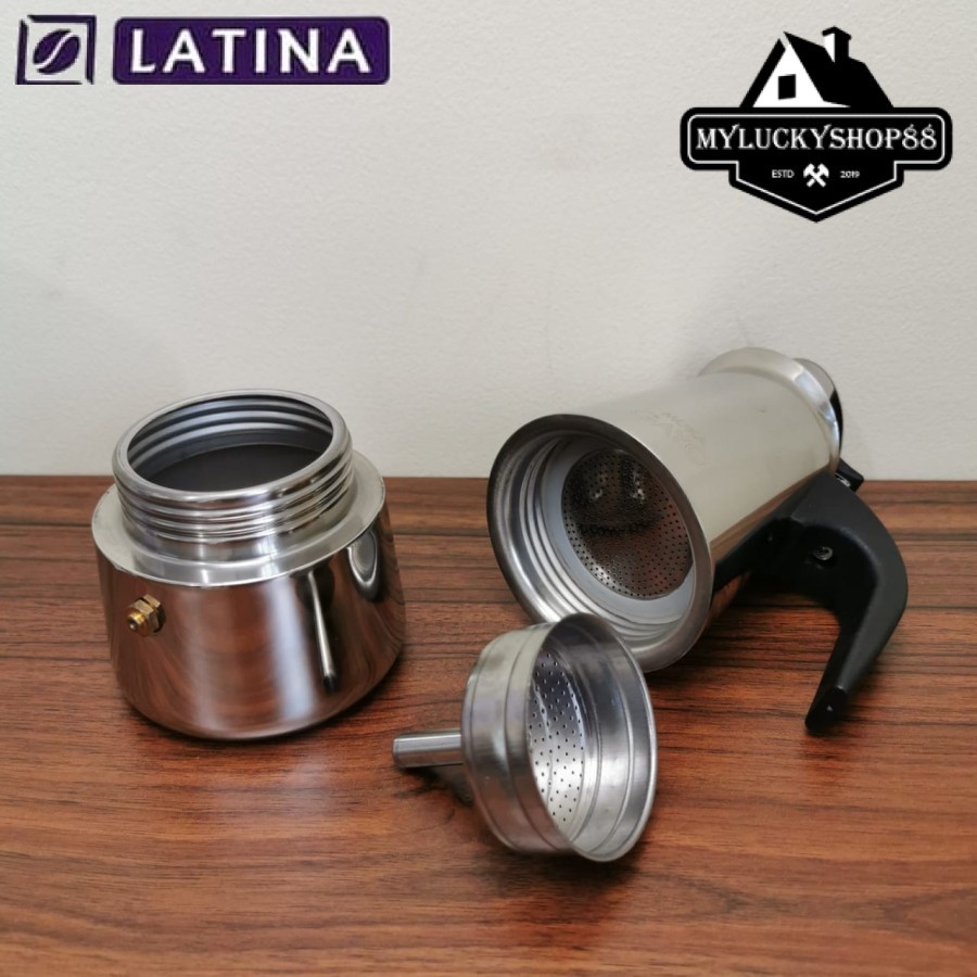 Latina REW-1111 Moka Gayo- Mokapot 200ml - Moka Pot 3 Cup 200 ml