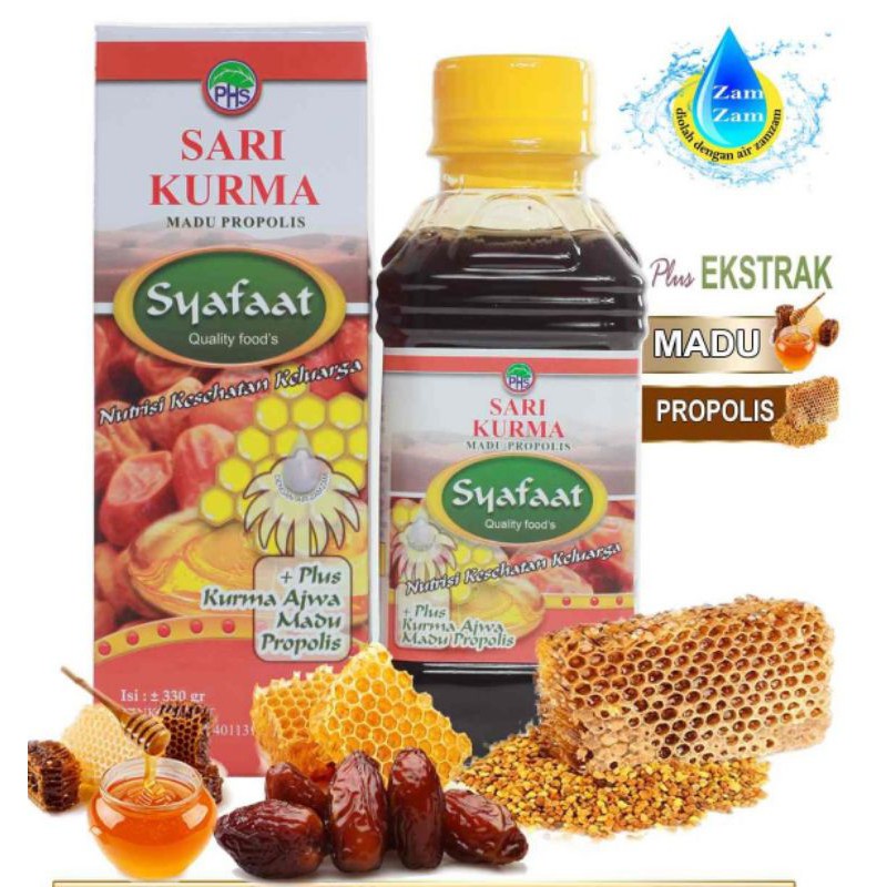 

Sari Kurma Madu Propolis Syafaat