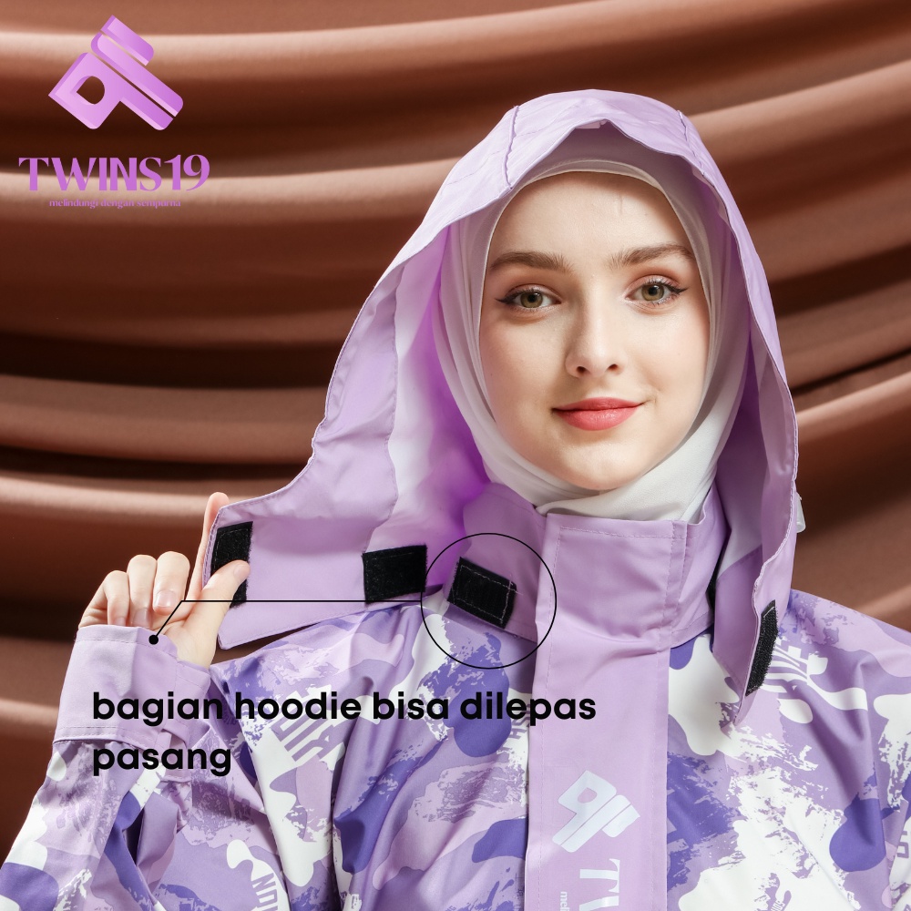 Jas Hujan Gamis Wanita Syar'i Jumbo big size Fashionable Premium Bisa COD TWINS19 OFFICIAL