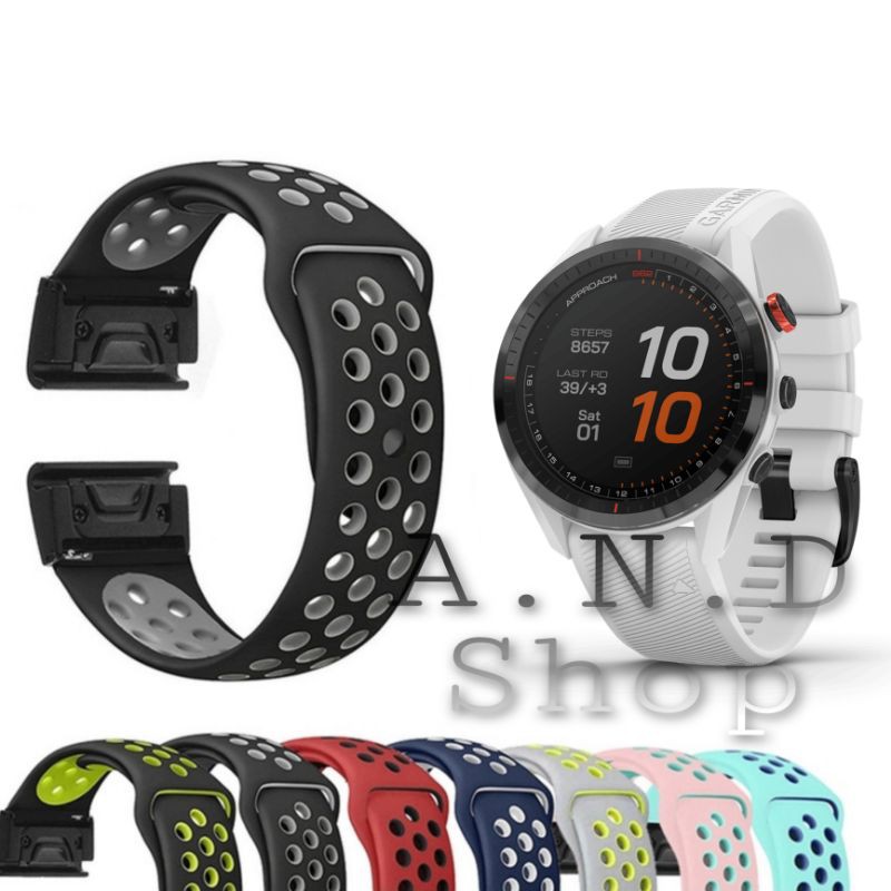 STRAP WATCH BAND MODEL NIKE SPORT TALI JAM TANGAN GARMIN FORERUNNER APPROACH S60 S62 S70 47MM WATCH 