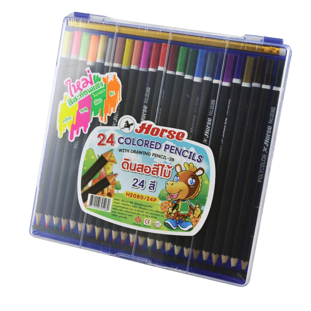 

Pensil Warna 24 Colors Black Barrel