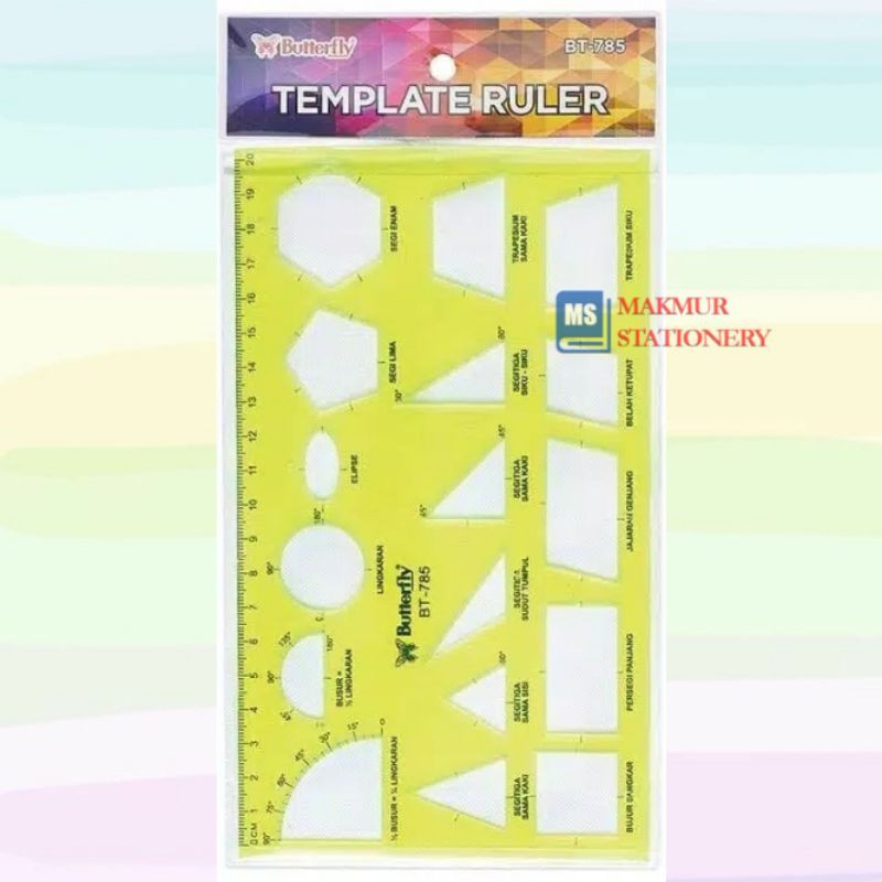

Penggaris Plastik / Cetakan Butterfly BT 785