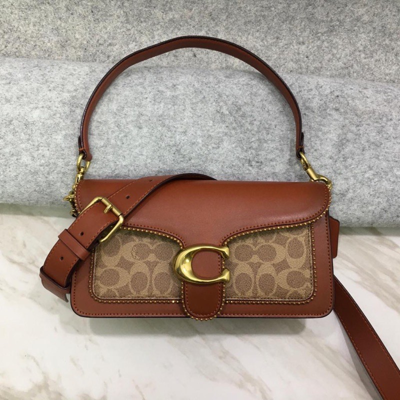 COACHh Tabby Shoulder Bag 26 in Signature With Beadchain