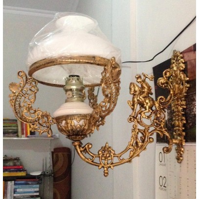 Lampu Dinding Listrik Hias Teras Ruang Tamu  Balai Model Klasik Antik Tradisonal ( R-28 )