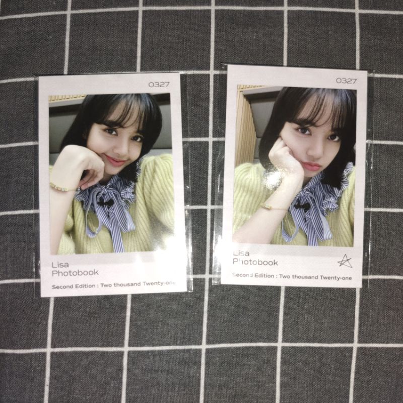 Set Photocard BLACKPINK Lisa Photobook 0327 2nd Edition POB YG Select