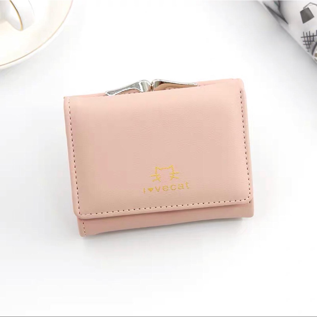 Funatic Dompet Wanita Lipat Dan Koin Import Uk 11 X 3 X 9cm FA910-FA910-MERAH MUDA