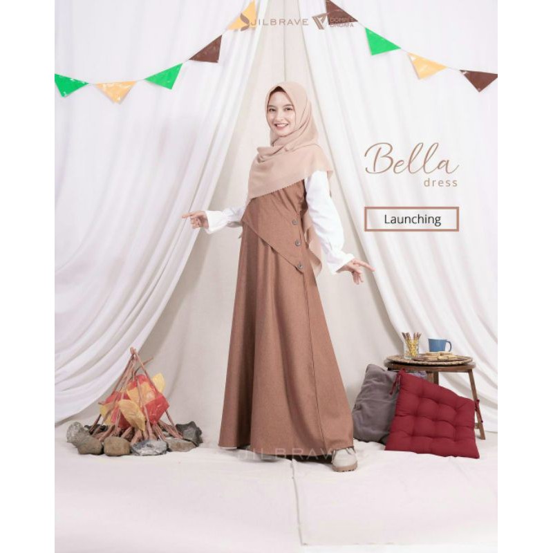 Preloved Bella dress Cinnamon by JILBRAVE | Size XL | Gamis Syar'i JILBRAVE