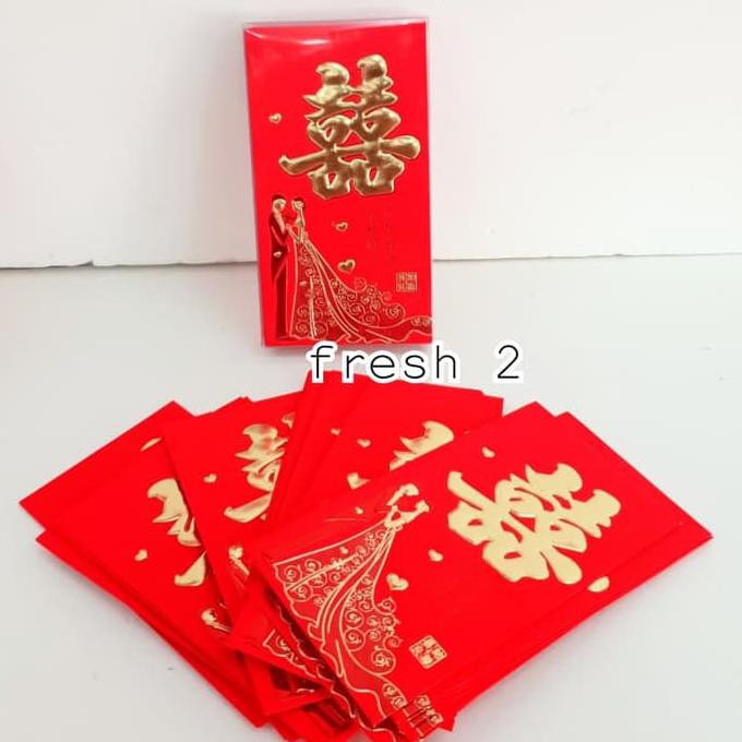 

Buruan Serbu Angpao Shuangxi/Angpao Sangjit/Angpao Wedding/Amplop 19X7 Cm