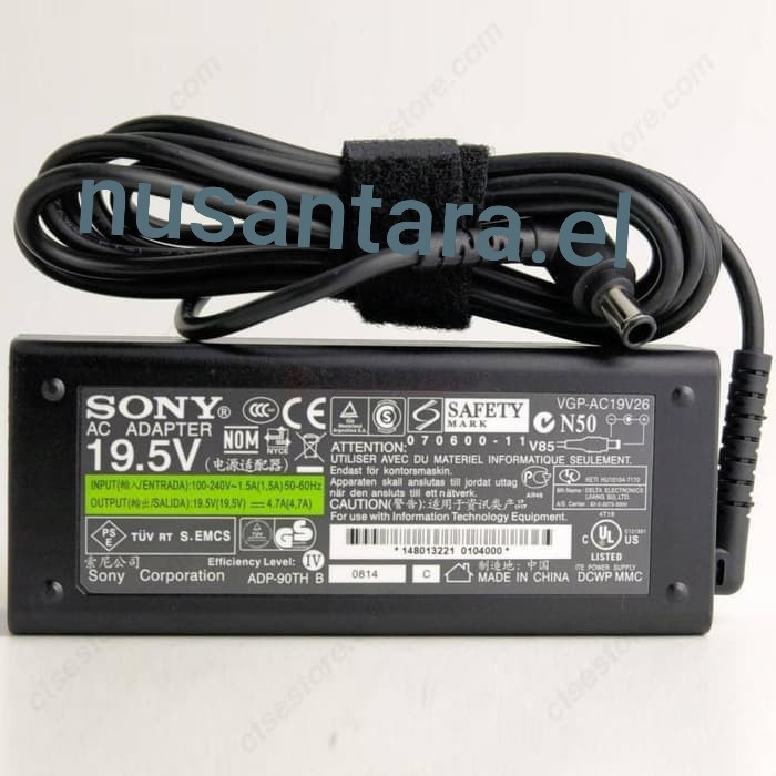 (PROMO) Adaptor SONY VGN-BZ560P, VGN-BZ560P2 19.5V 4.7A