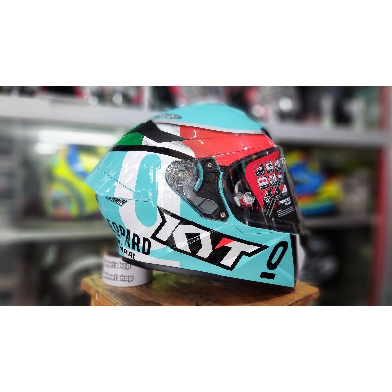 helm kyt tt course leopard