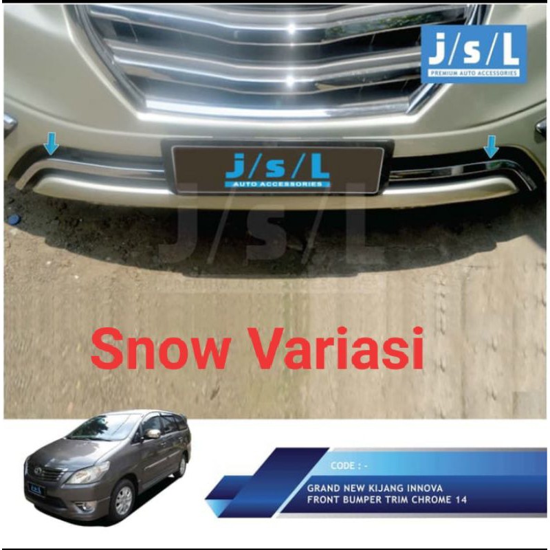 Kijang Innova 2014 2015 front bumper trim chrome JSL