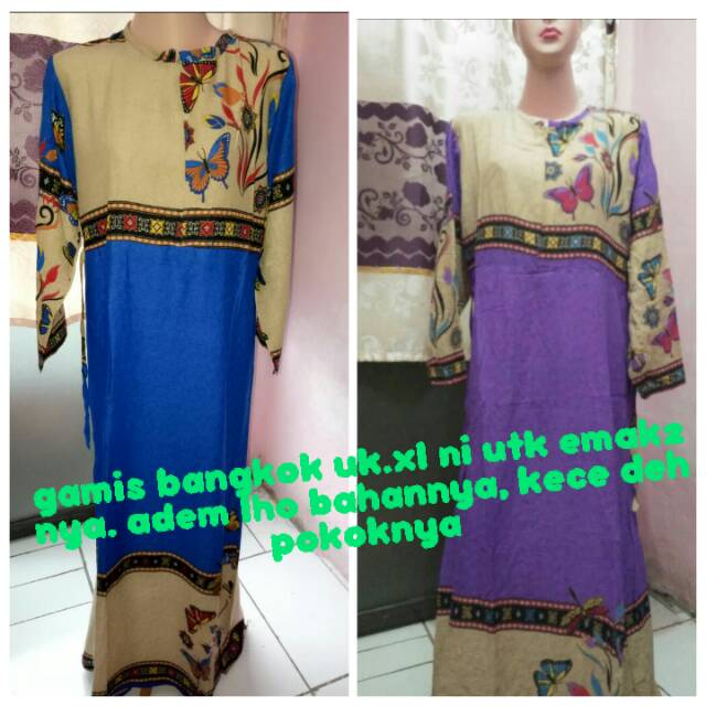 Gamis Bangkok @50rb ambil dua2 nya 95rb aja
