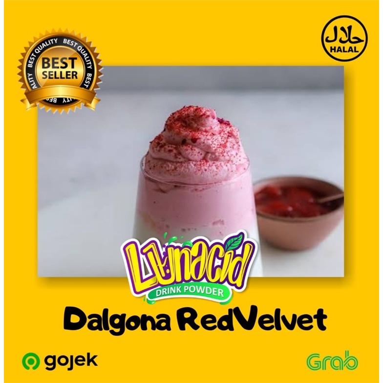 

serbuk minuman rasa dalgona red velvet/Powder Drink dalgona red velvet / Bubuk Minuman rasa dalgona red velvet - 1 Kg