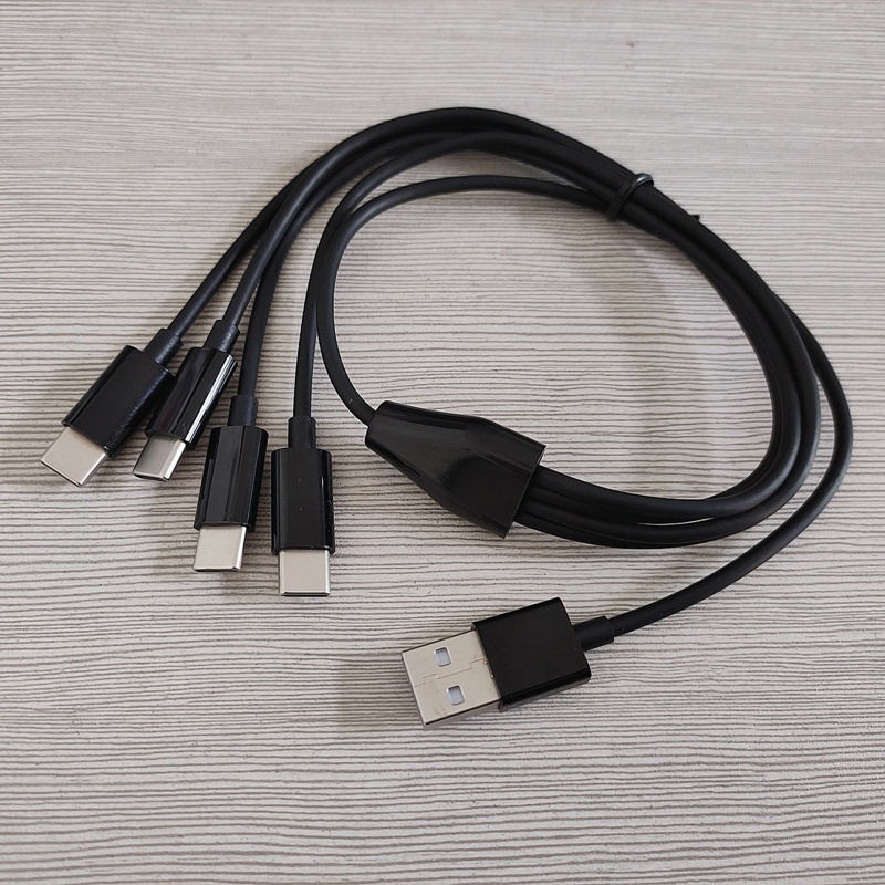 Vivi Kabel Charger Multi Port USB Tipe C 4 in 1 Untuk Handphone