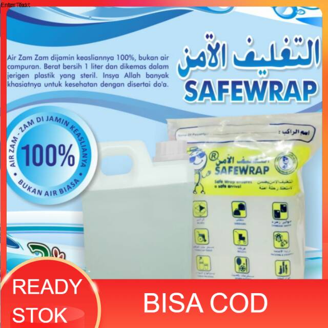 

Air zamzam asli 100% 1 liter zam zam Original