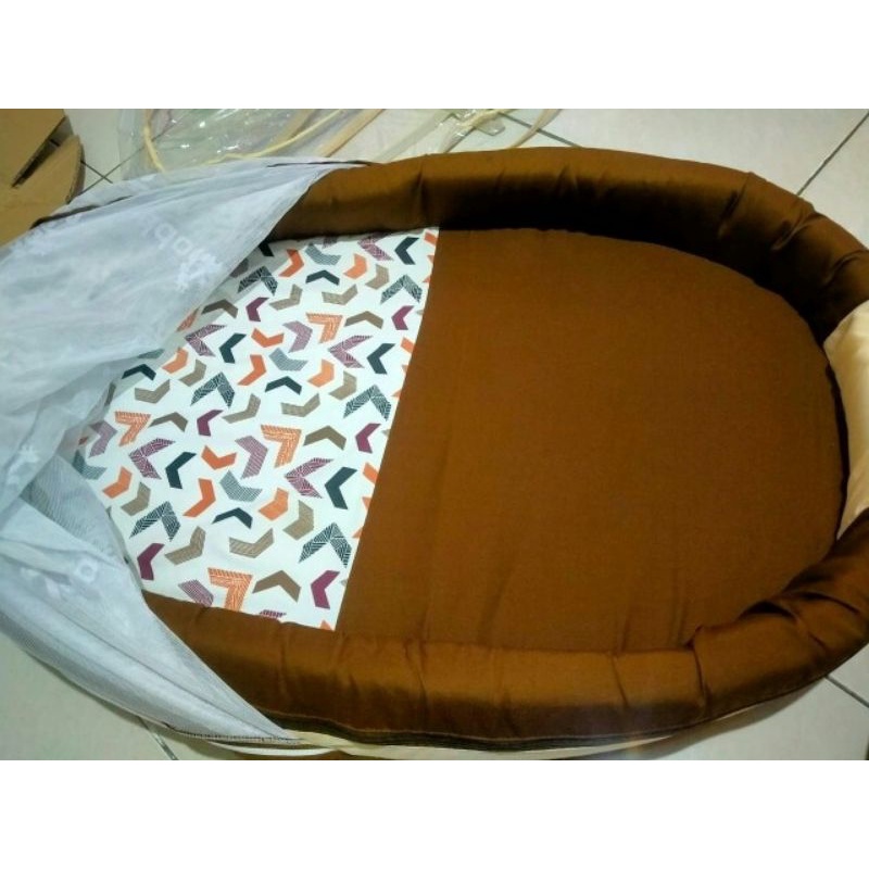 Kasur Kolam Bayi Artsy + Kelambu Bayi Set / Matras Tidur Bayi/ Kasur Lantai Bayi