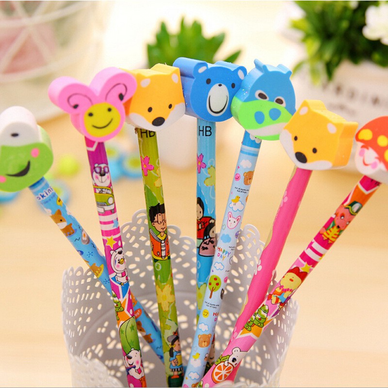 

Pensil Gratis Penghapus Motif Binatang - Wooden Animal Pensil Free Eraser