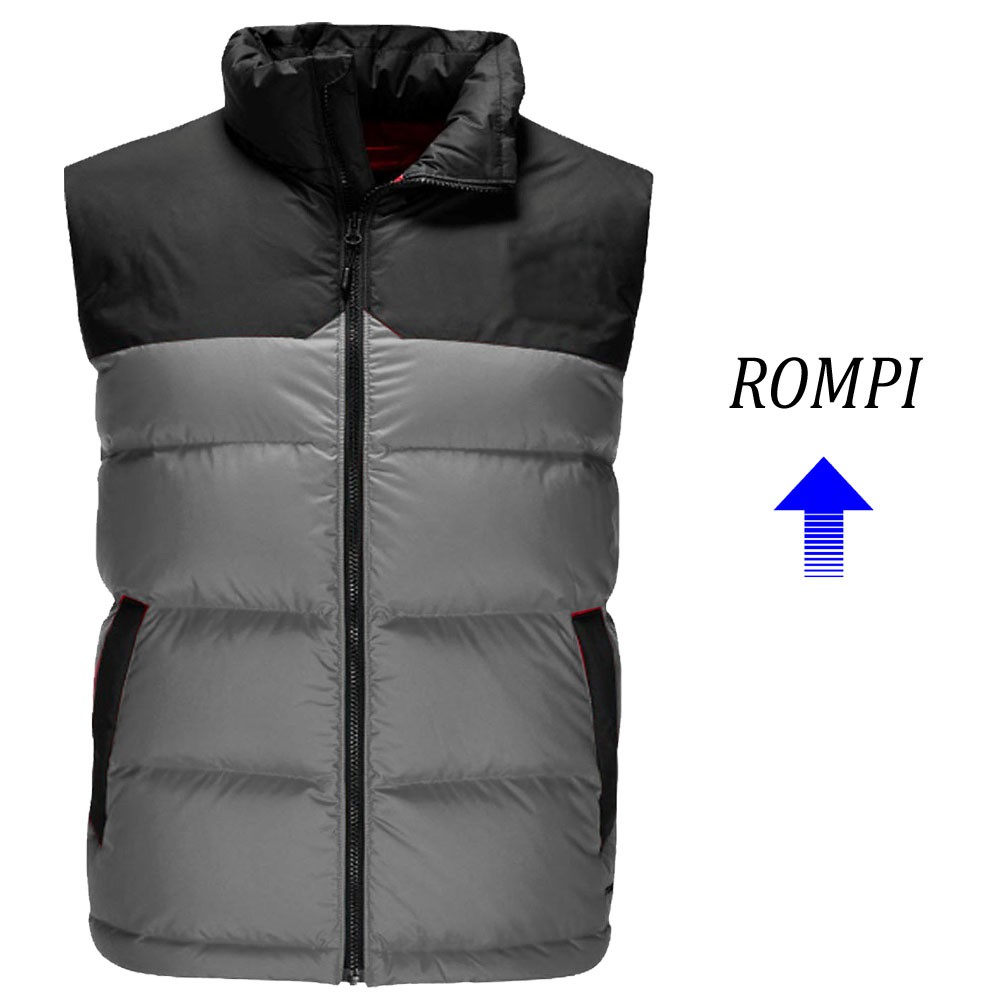 JAKET ROMPI TEBAL WARNA ABU - ABU POLOS